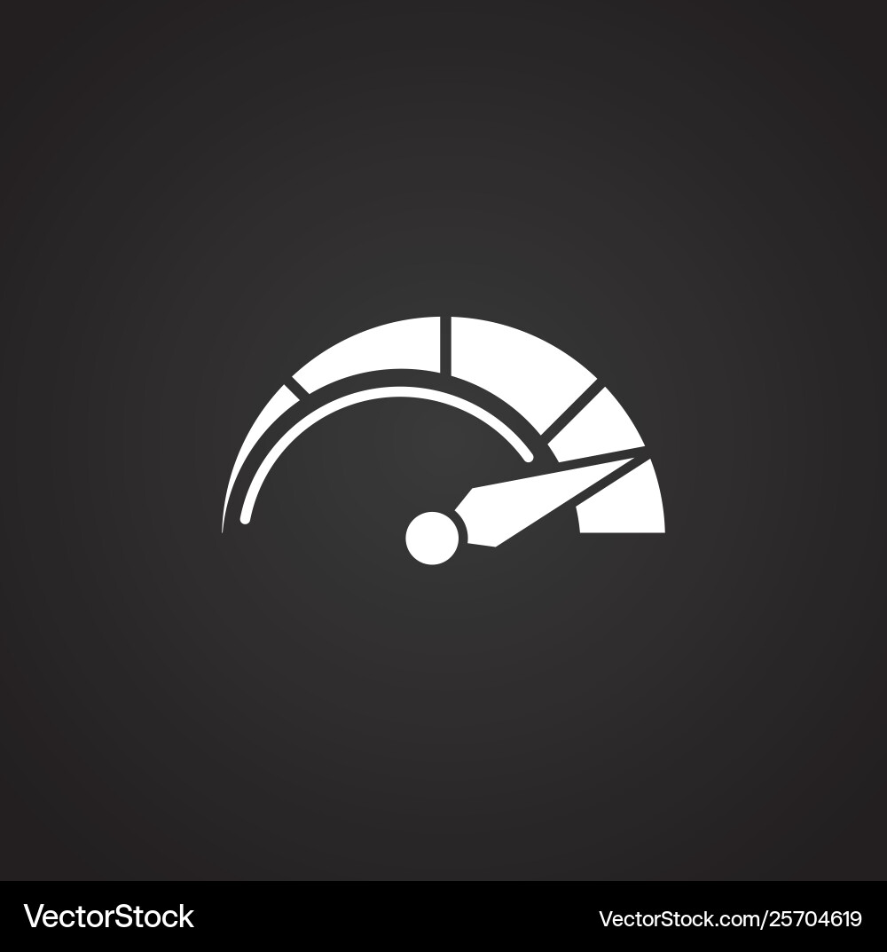 Performance icon on background for graphic and web Vector Image