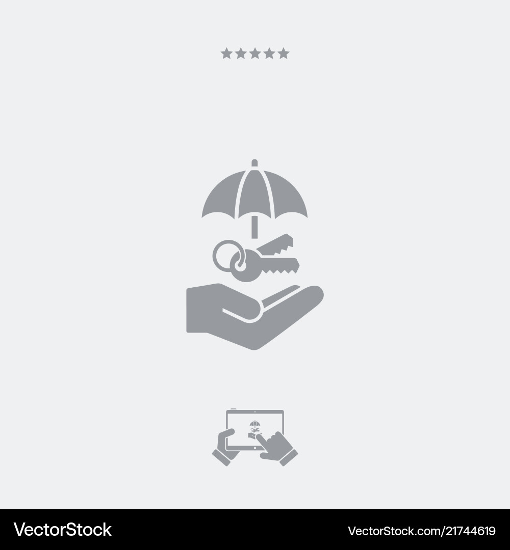Protected access - minimal icon Protected access - minimal icon vector image