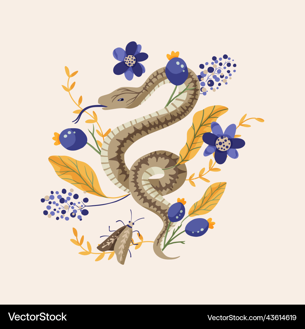 Snakes design Royalty Free Vector Image - VectorStock