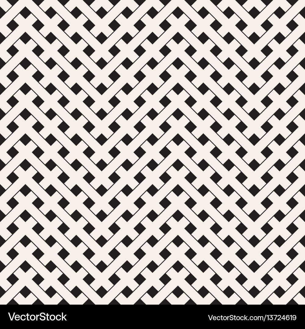 Weave seamless pattern stylish repeating texture vector image