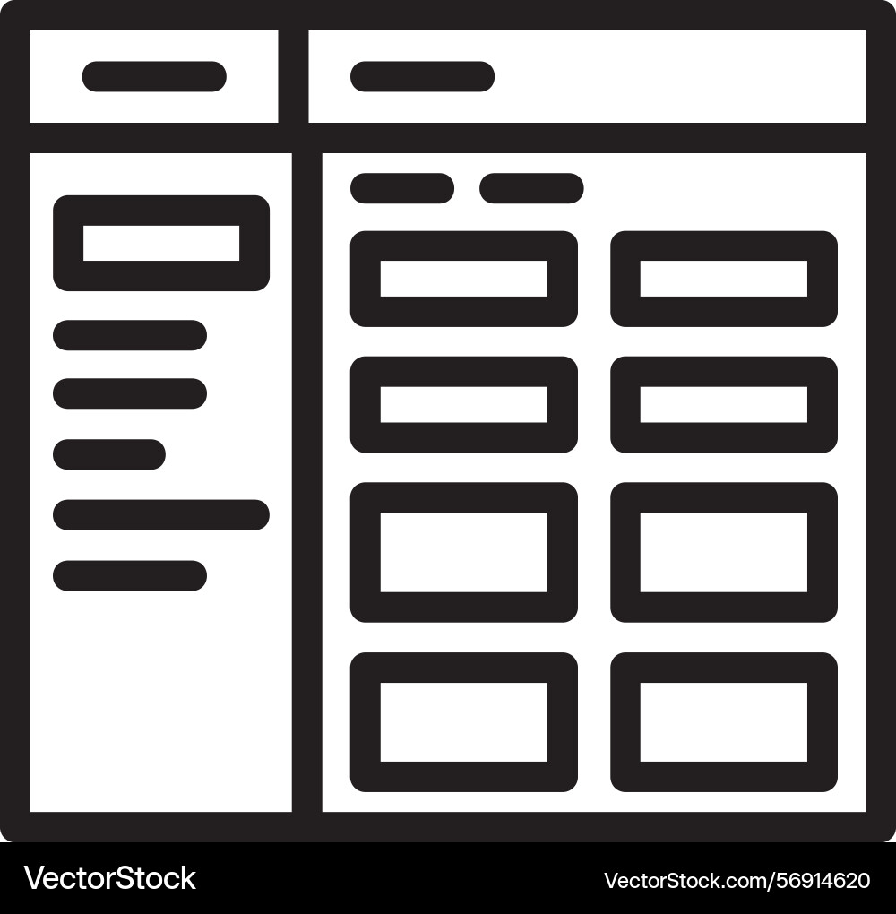 Archive linear style icon design vector image