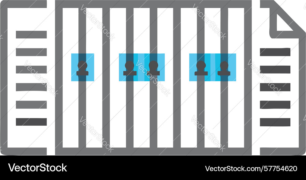 Audio document icon for sound settings vector image