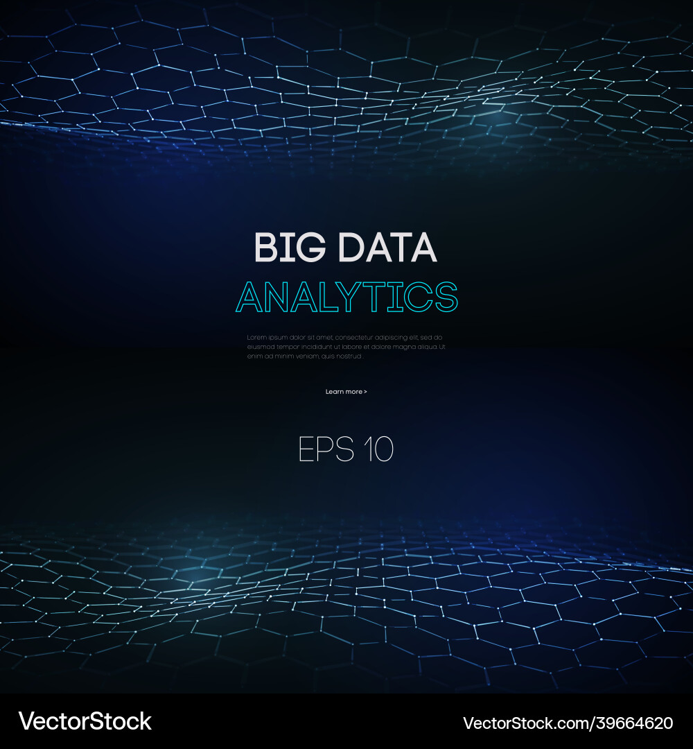 Business intelligence technology background binary Business intelligence technology background binary vector image