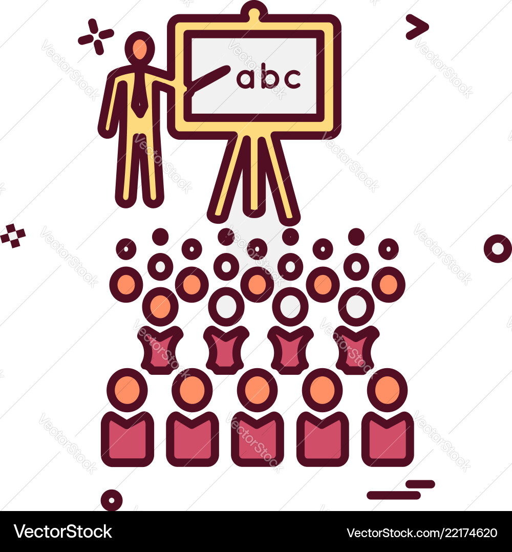 Class icon design Class icon design vector image