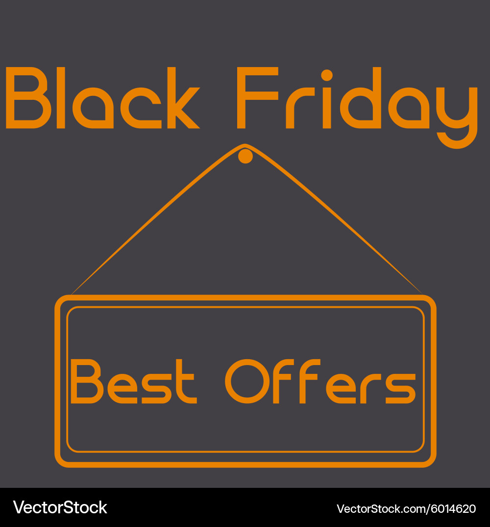 Colored background with text for black friday Vector Image