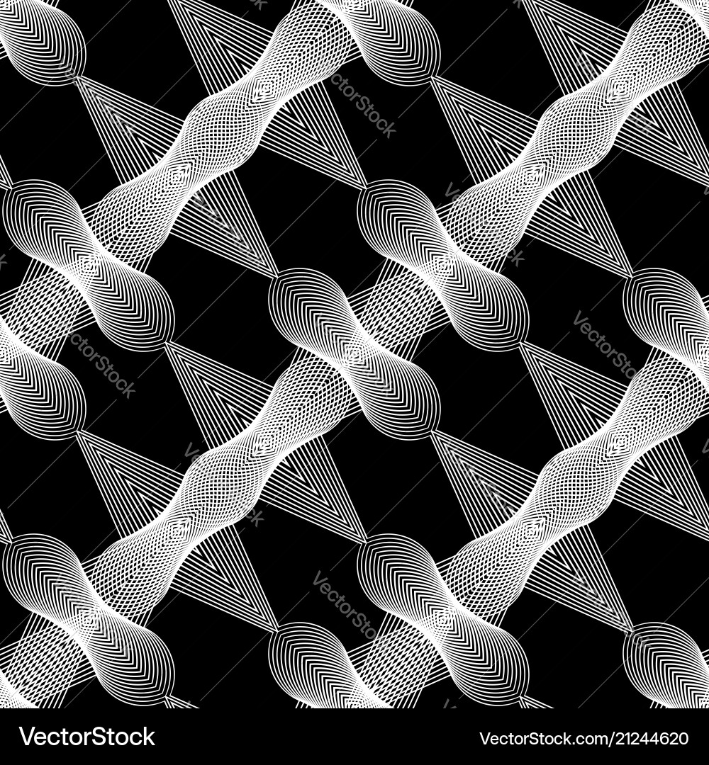 Design seamless monochrome grid pattern Vector Image