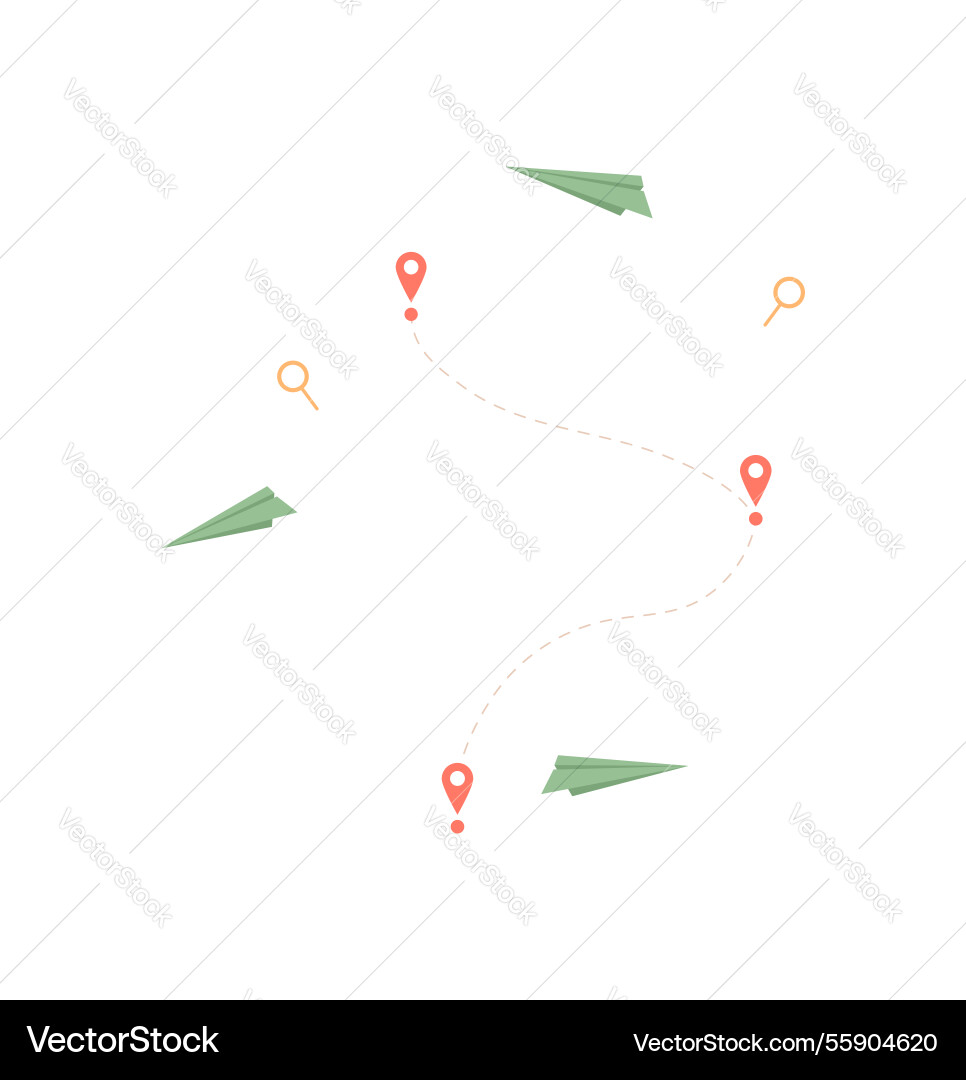 Flat smartphone navigation map Flat smartphone navigation map vector image