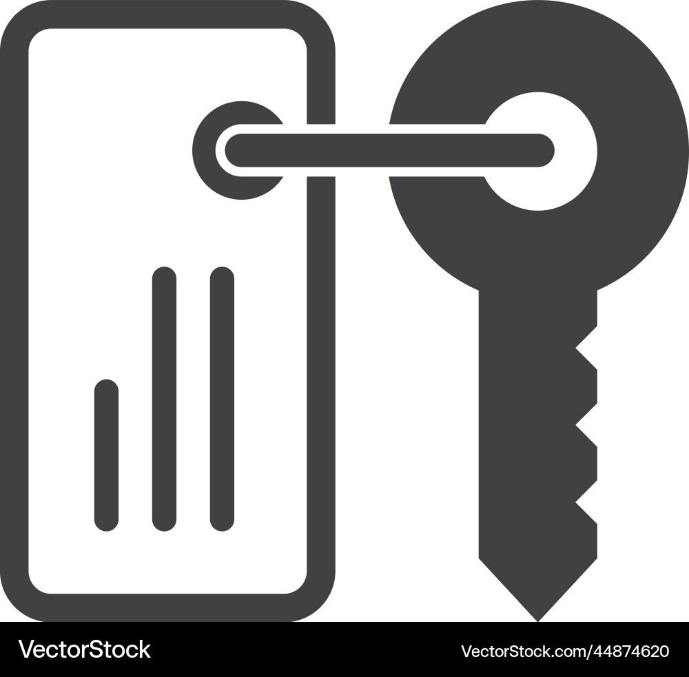 Keys and tags in minimal style Vector Image