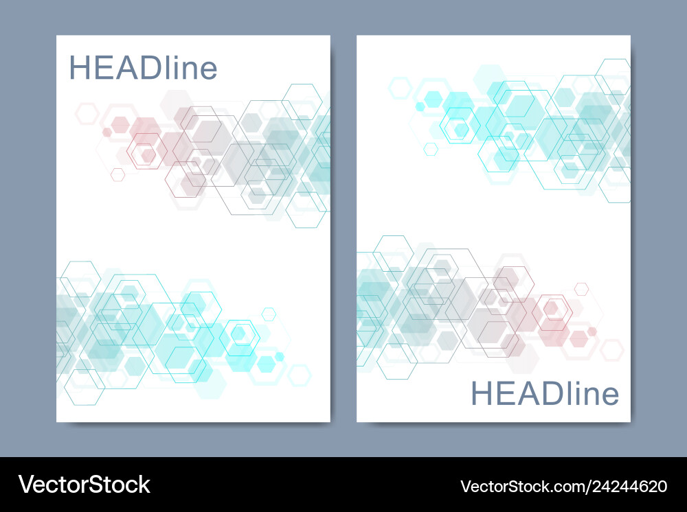 Modern templates for brochure cover vector image