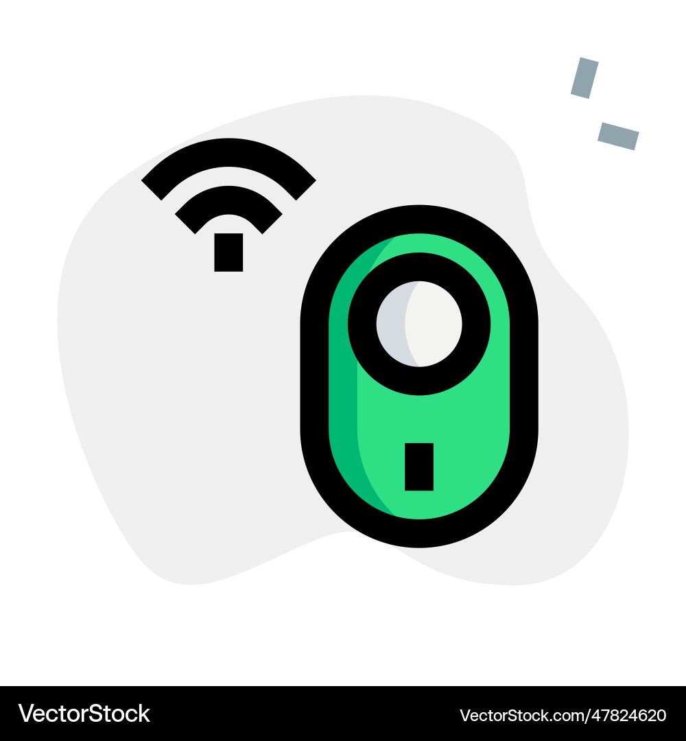 Motion sensor a device to detect nearby movement vector image