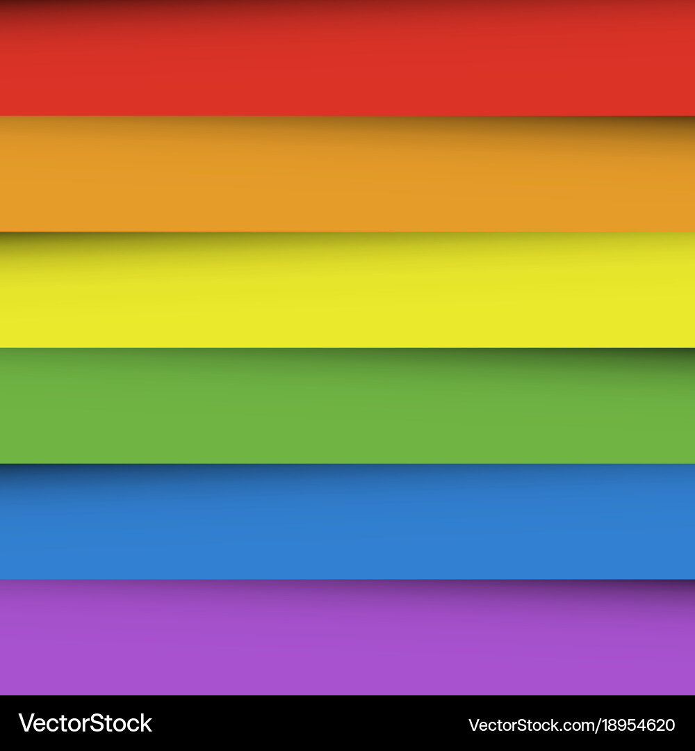 Overlapping colorful paper sheets in colors Vector Image