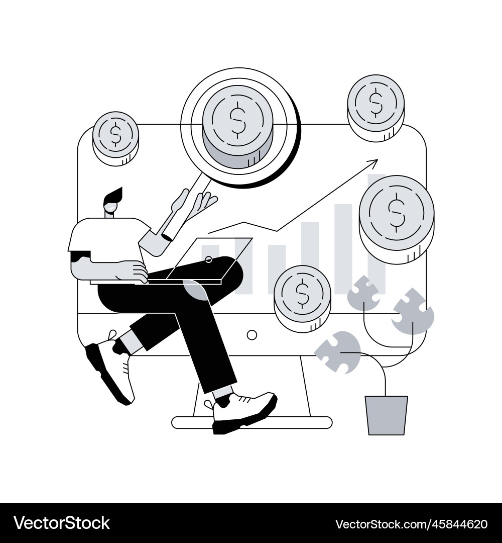 Sales index abstract concept vector image