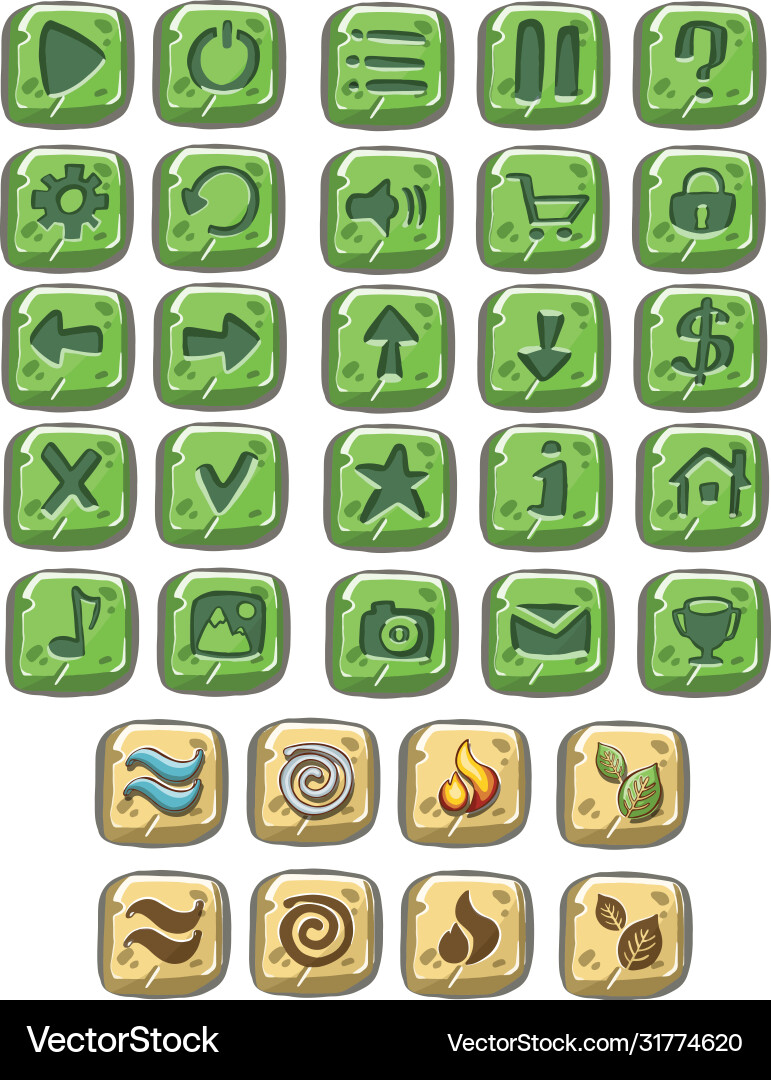 Set of web square button Set of web square button vector image