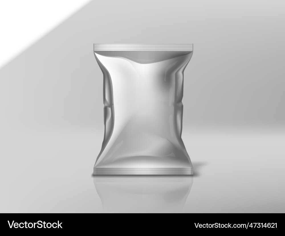 3d glänzendes Foliendurchflusspaket von Kartoffelchips