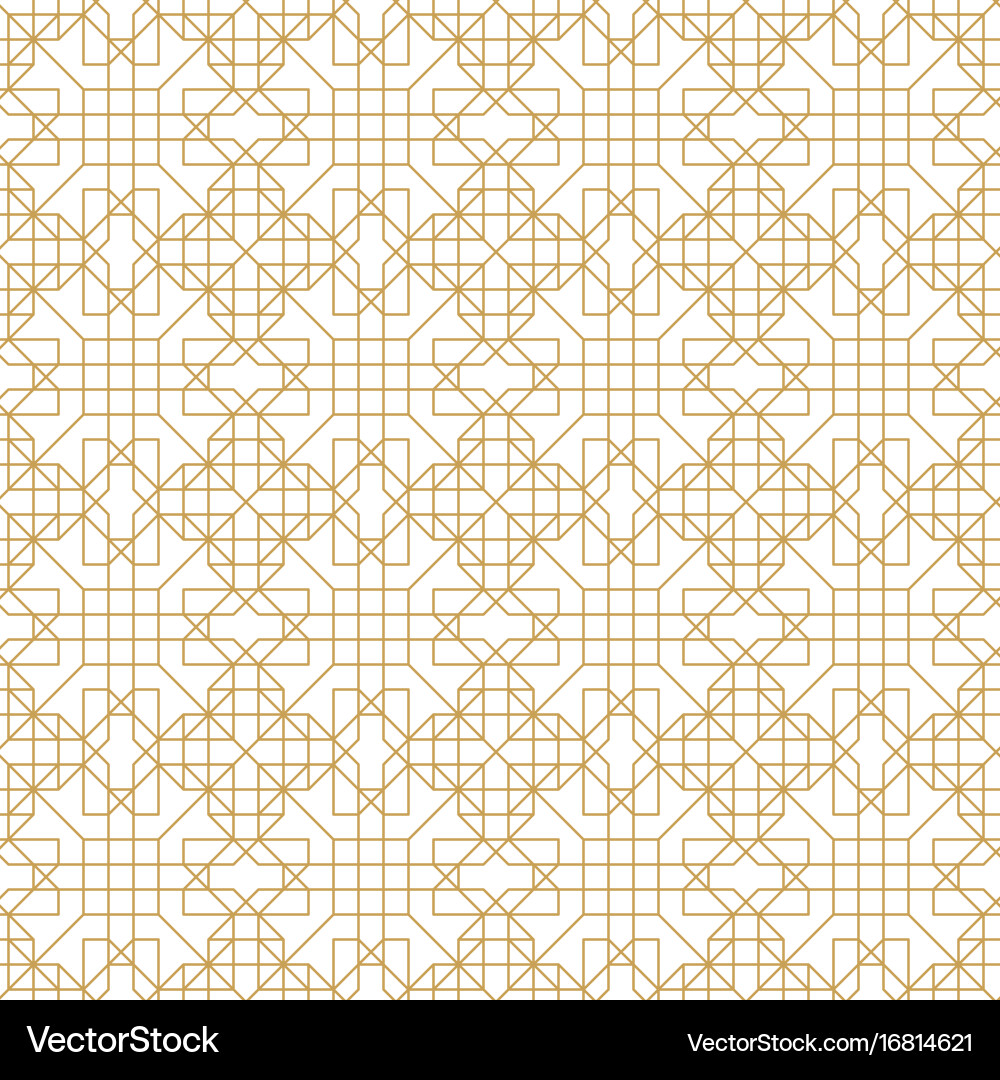 Abstract geometric seamless pattern with lines vector image