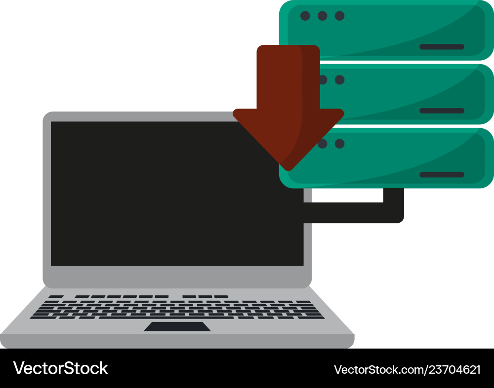 Cloud computing technology Vector Image