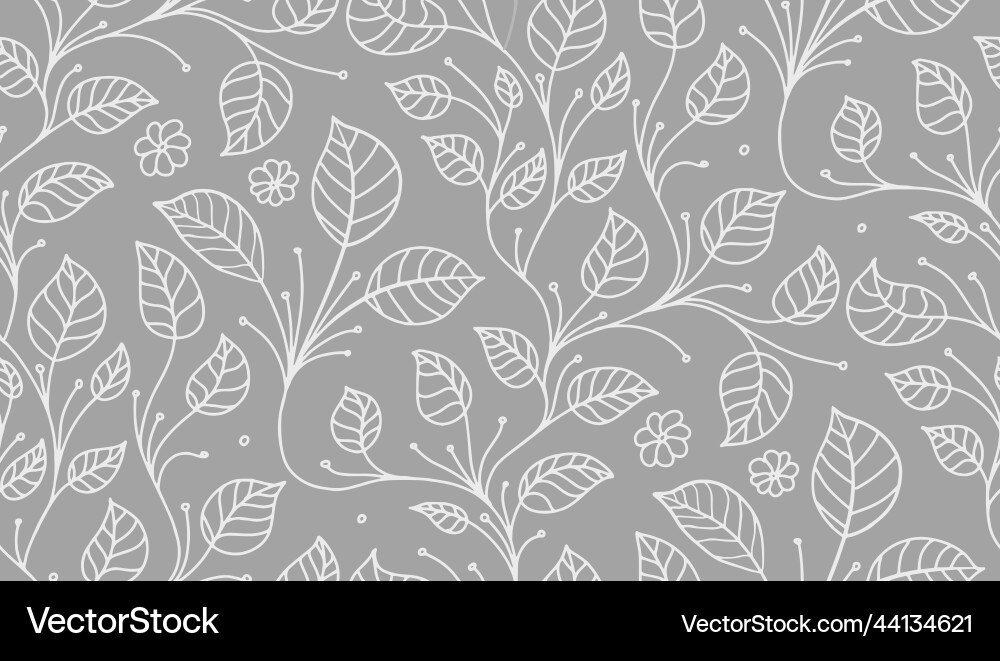 Elegant Leaf Pattern Background vector image