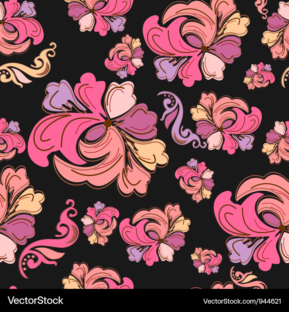 Floral background vector image