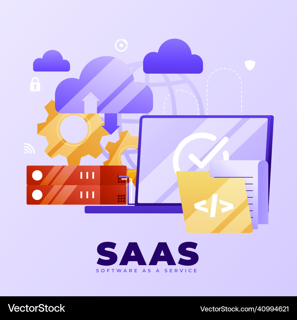 Gradient saas Gradient saas vector image