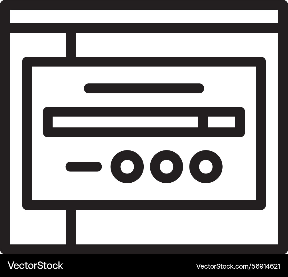 Link linear style icon design Vector Image