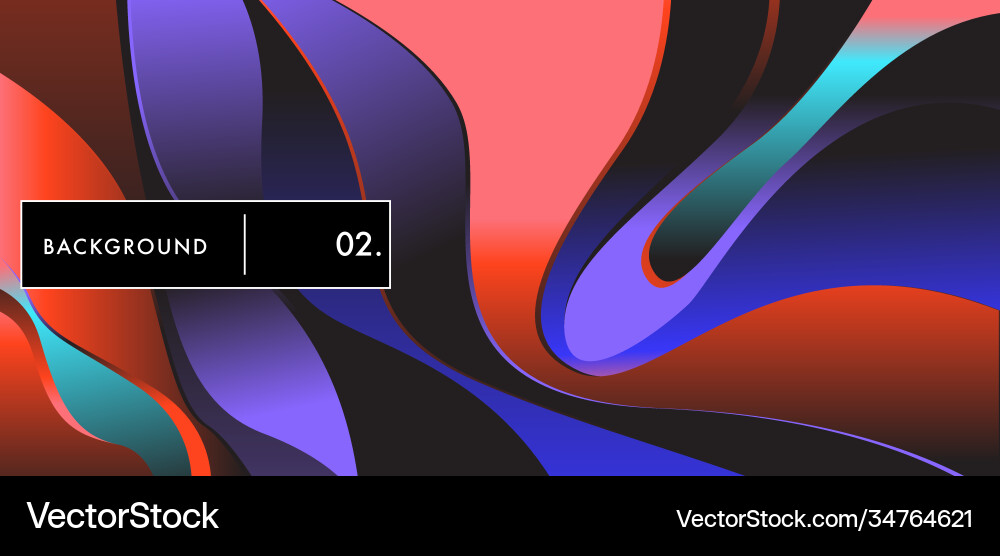Liquid color background design fluid gradient vector image