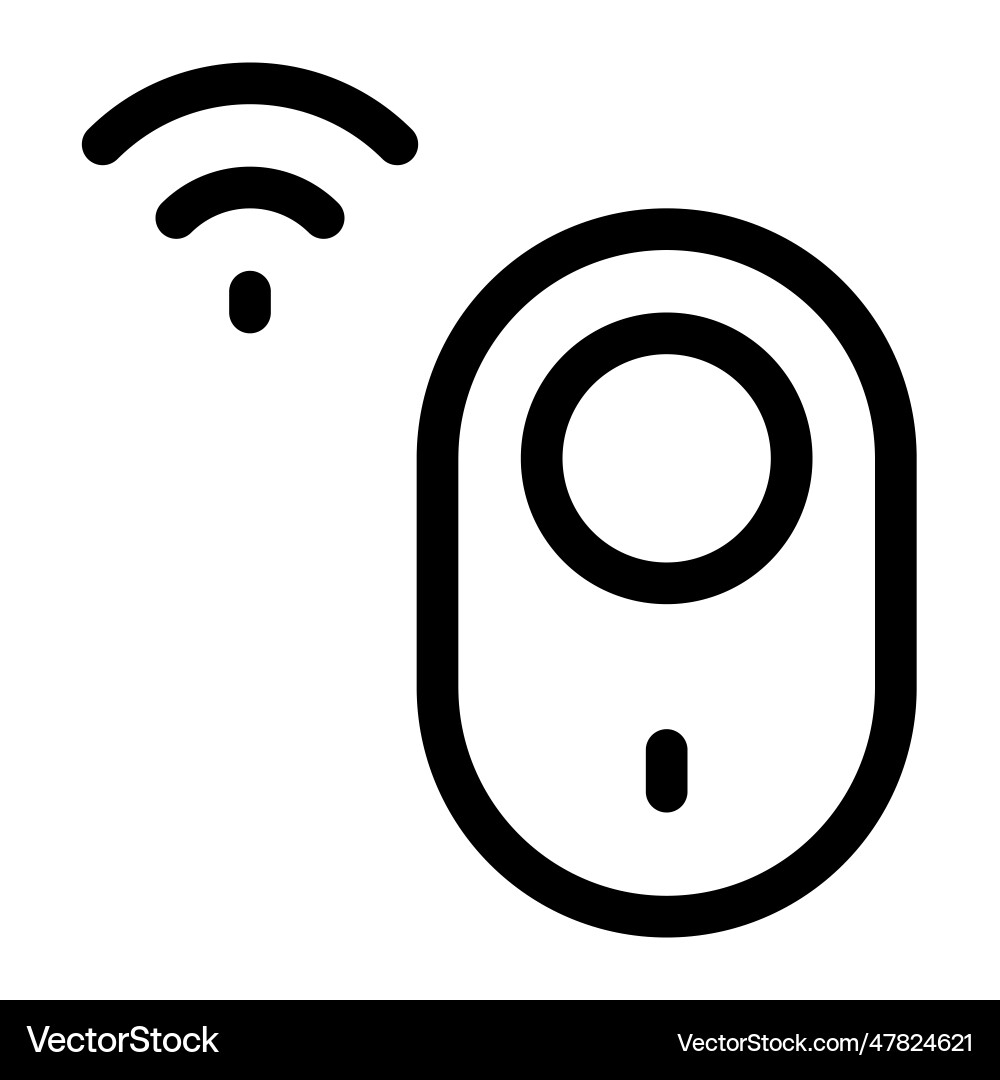 Motion sensor a device to detect nearby movement vector image
