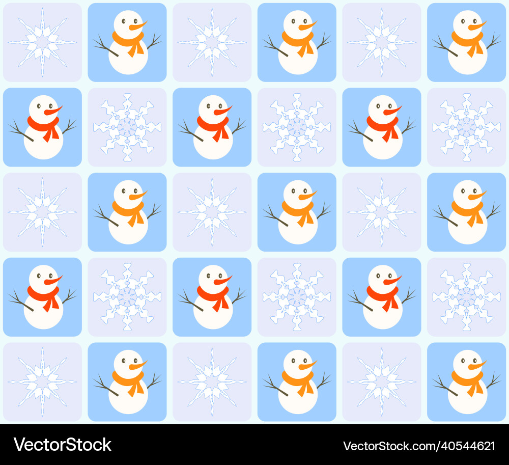 Seamless pattern on light checkered background Vector Image