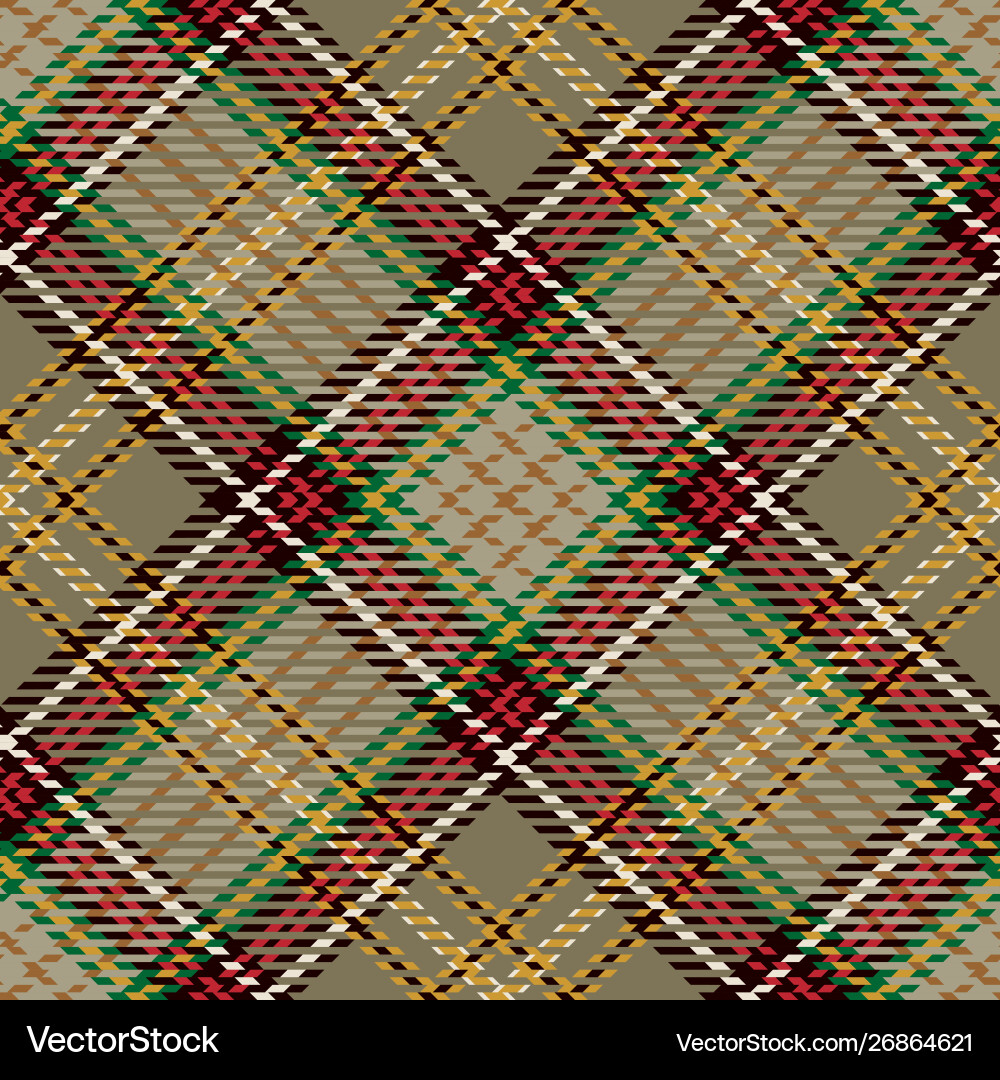 Tartan seamless pattern background vector image