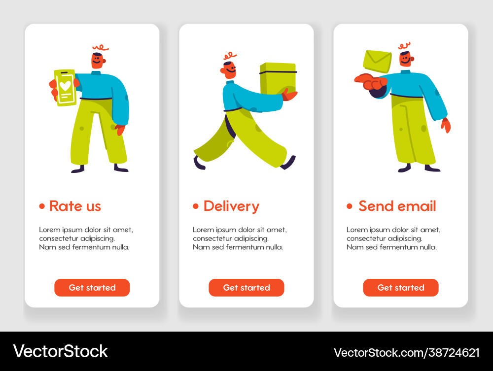 Template design with rate us delivery and send Template design with rate us delivery and send vector image