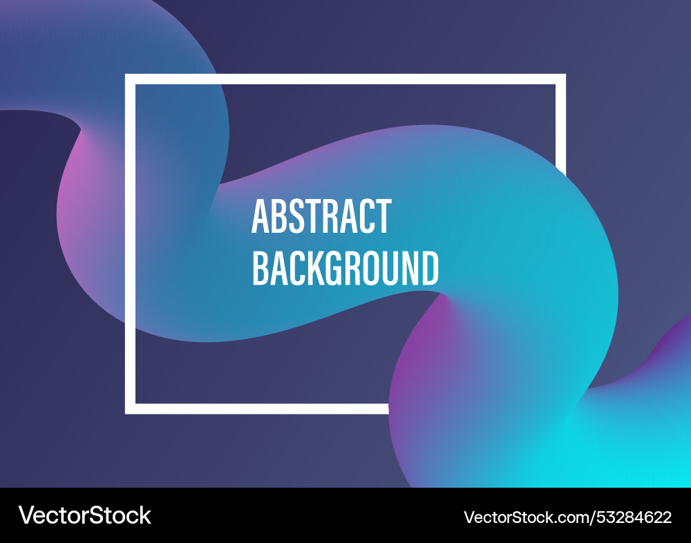 Abstract background with blue gradient fluid color Vector Image