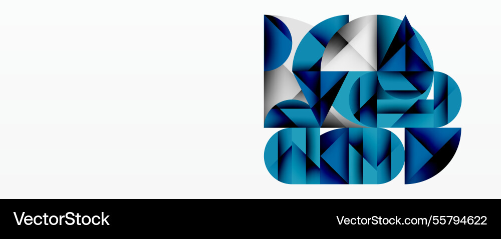 Abstract geometric design with intersecting Vector Image