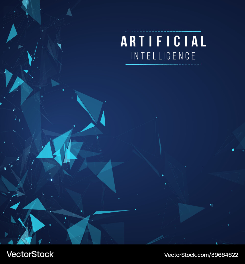 Background 3d grid ai tech wire network Background 3d grid ai tech wire network vector image