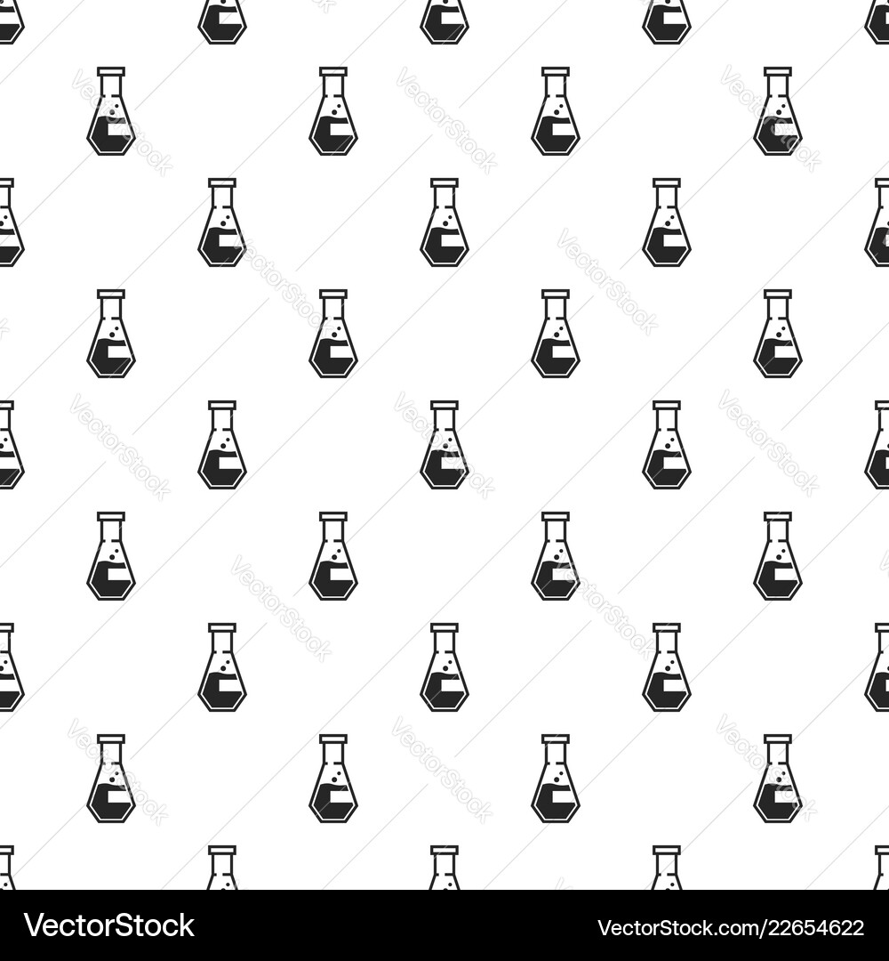Conical flask pattern seamless Conical flask pattern seamless vector image