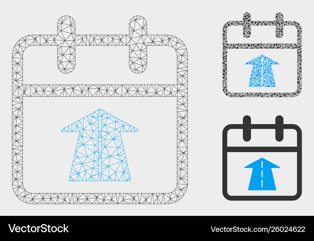 Future day mesh network model and triangle Future day mesh network model and triangle vector image
