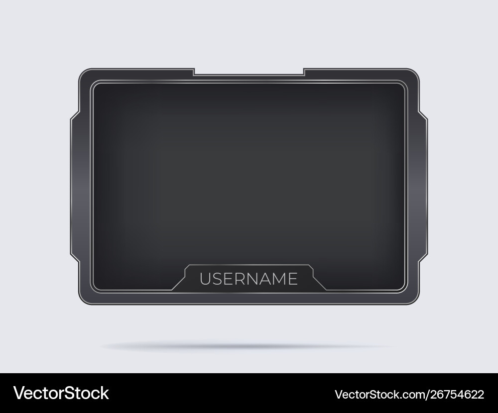 Game streaming overlay Vector Image