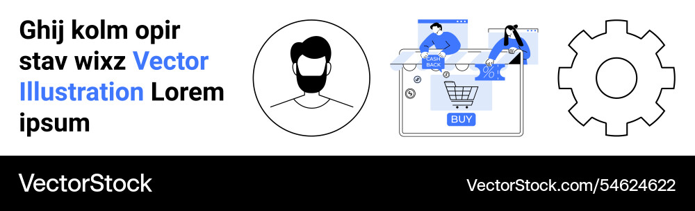 Modern ecommerce concepts Vector Image