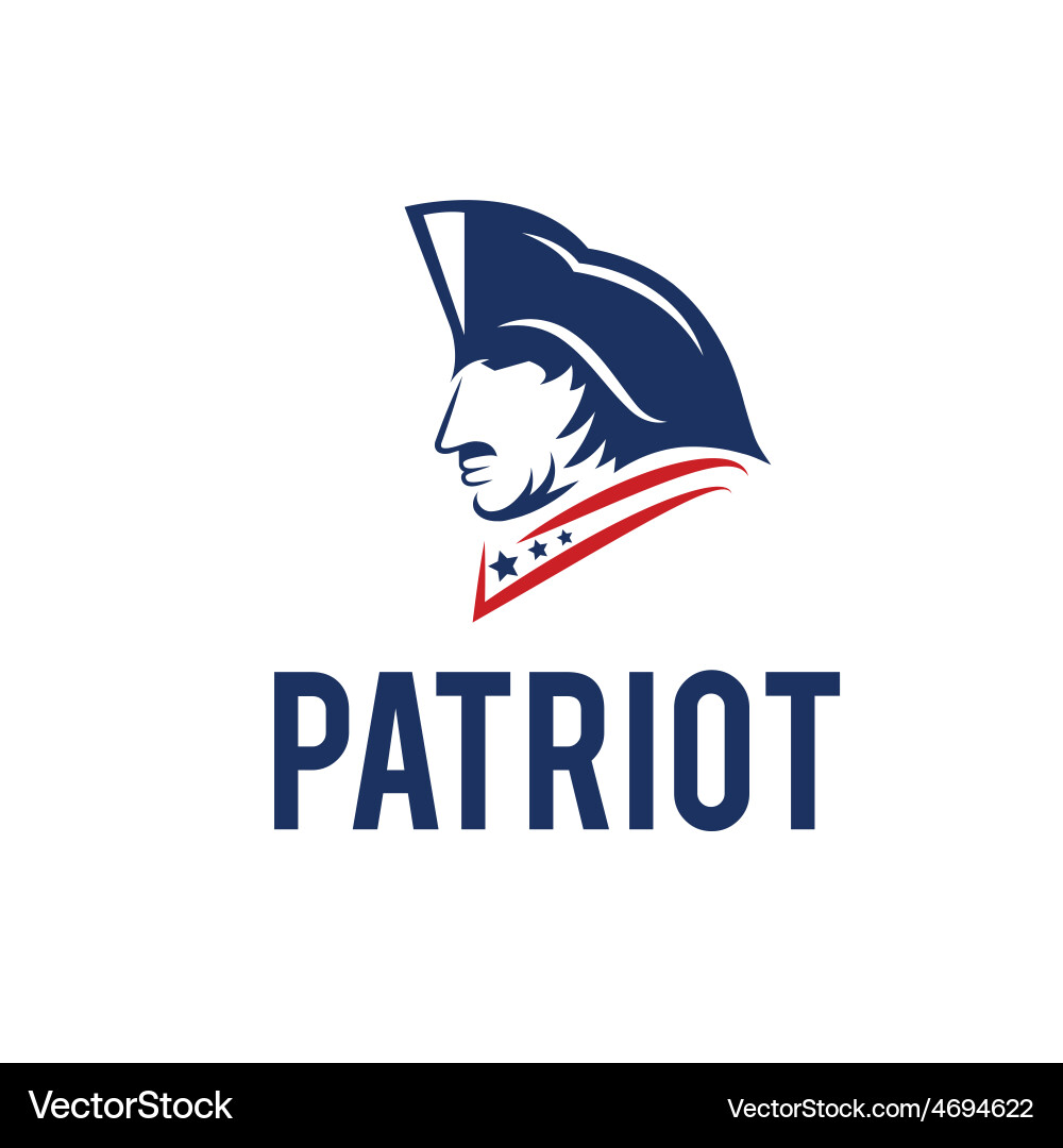Patriot Template - American Flag Vector Image
