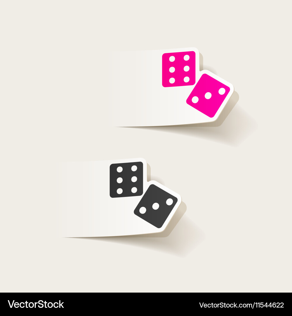 Realistic design element dice Vector Image
