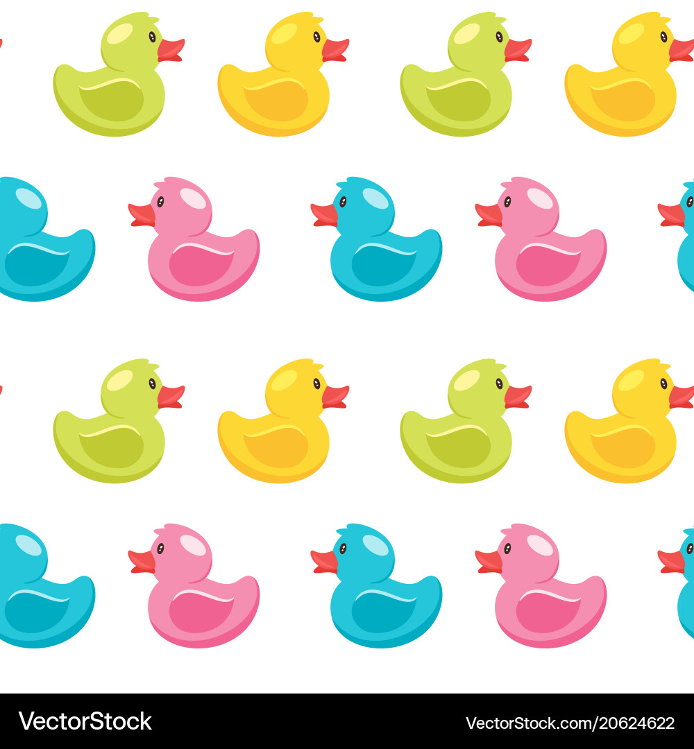 Seamless pattern with duck Seamless pattern with duck vector image