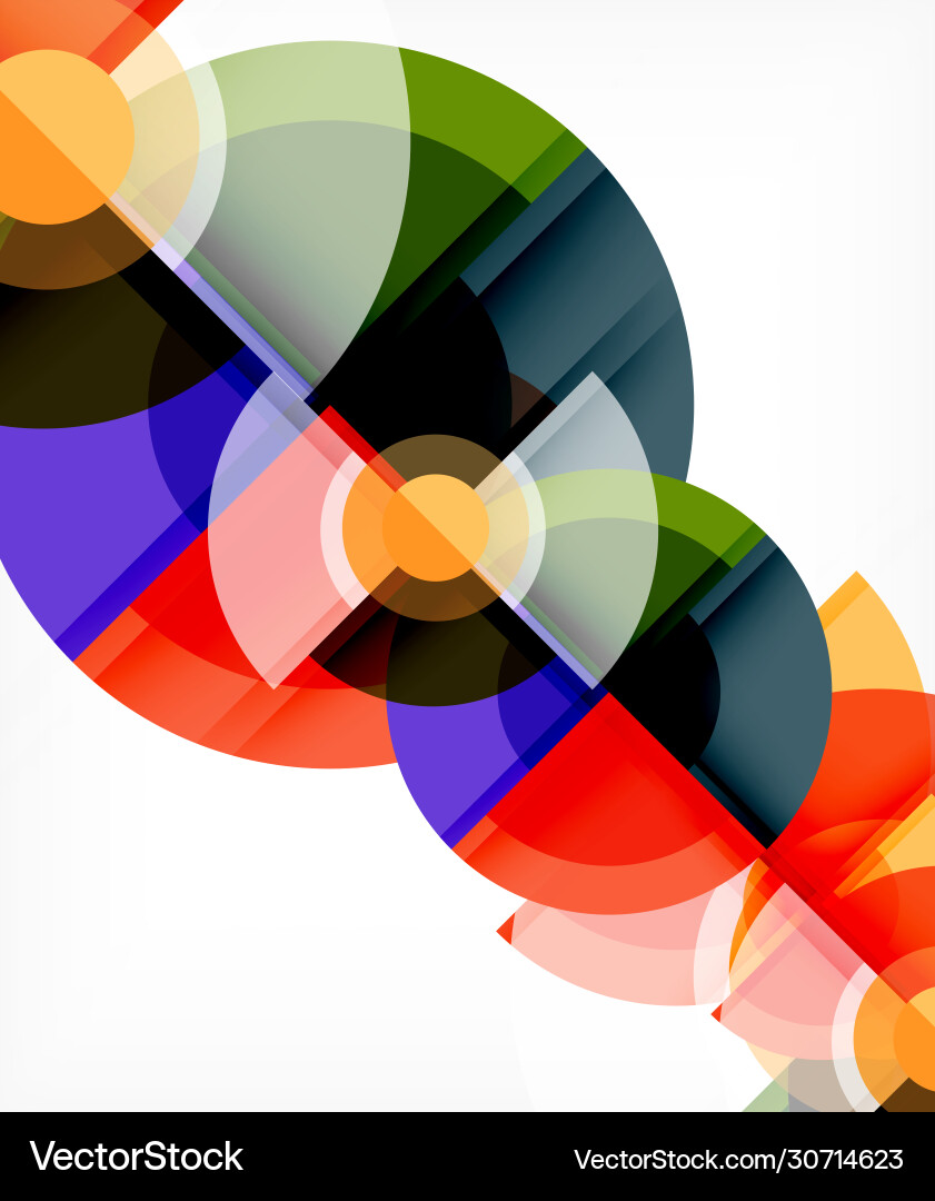 Abstract Geometric Circle Pattern vector image