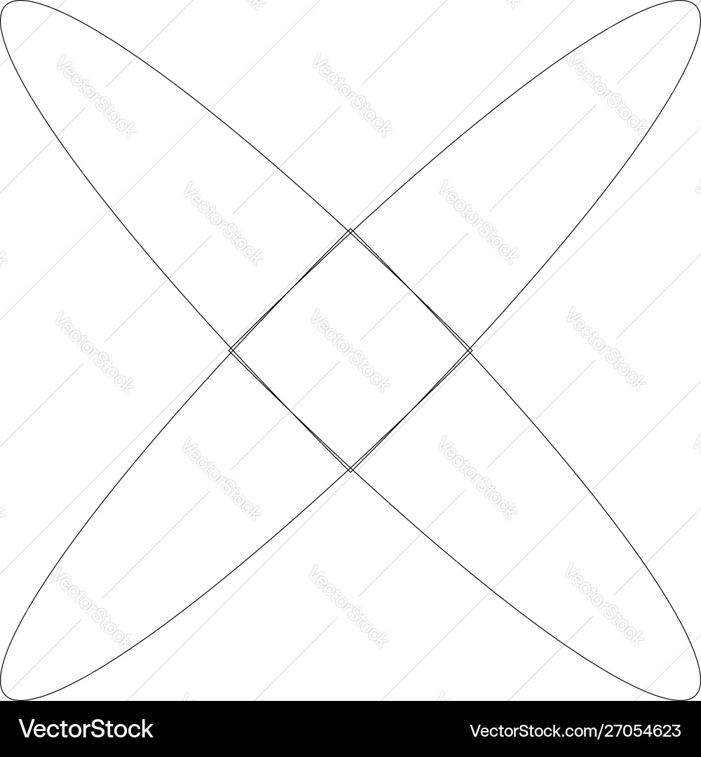 Circular geometric design elements with editable Vector Image