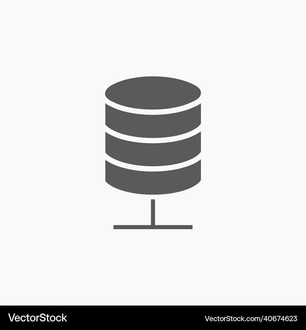 Database icon Database icon vector image