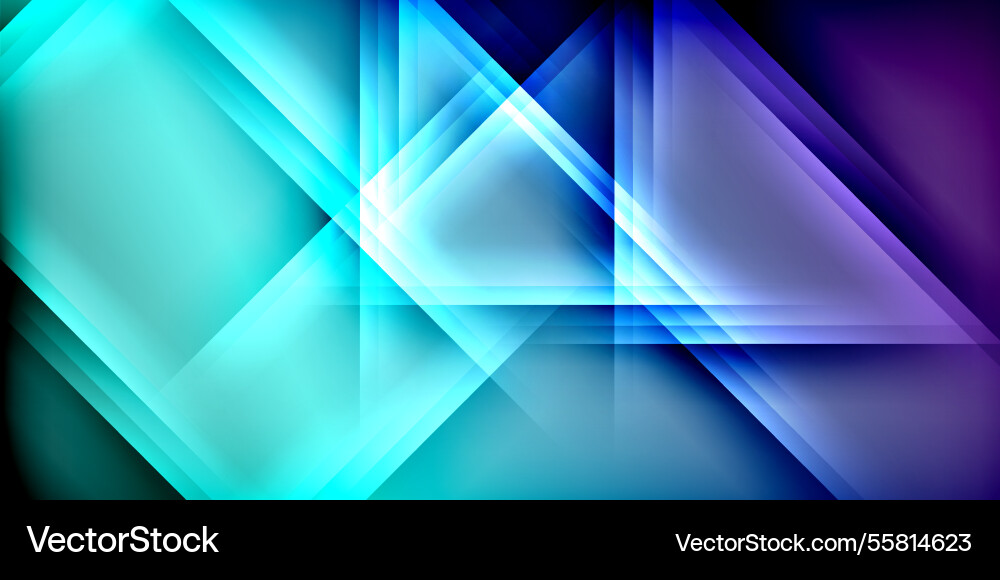 Expressive poster with shadow lines features Vector Image