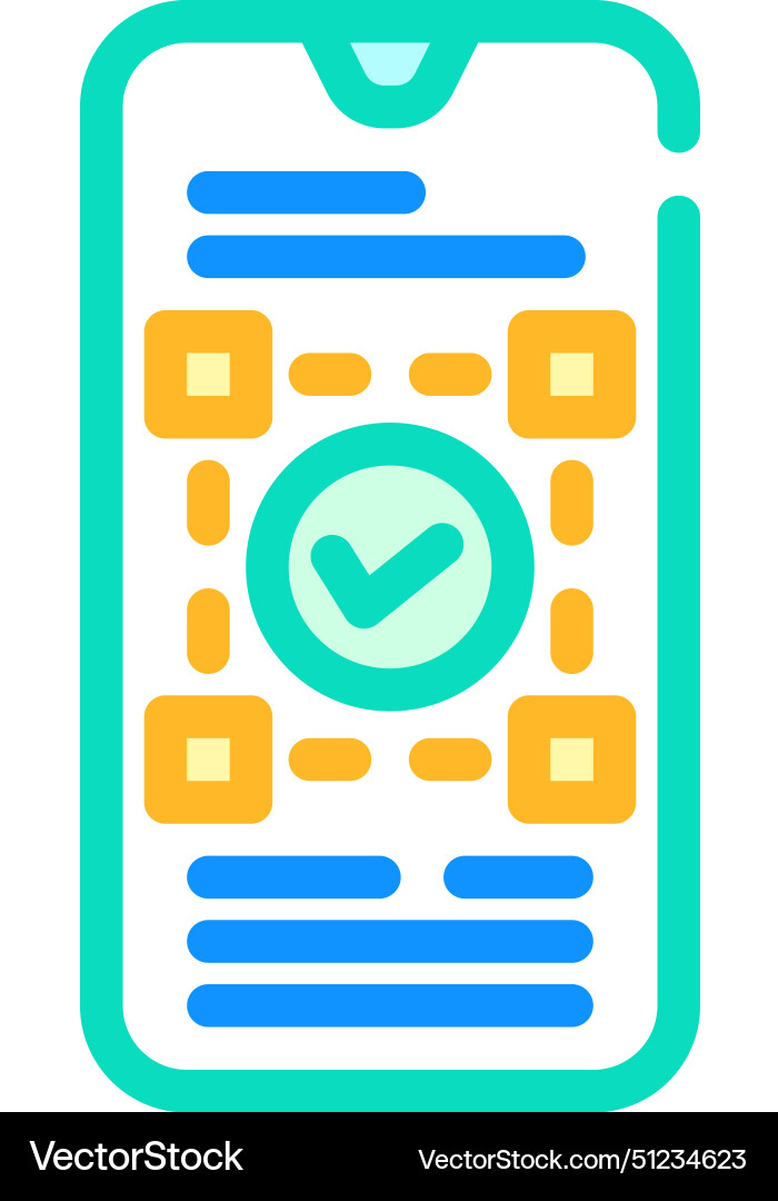 Mobile first indexing seo color icon Mobile first indexing seo color icon vector image