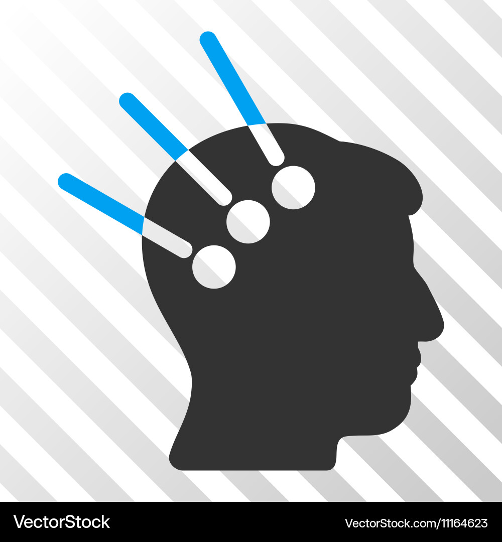 Neural interface icon vector image