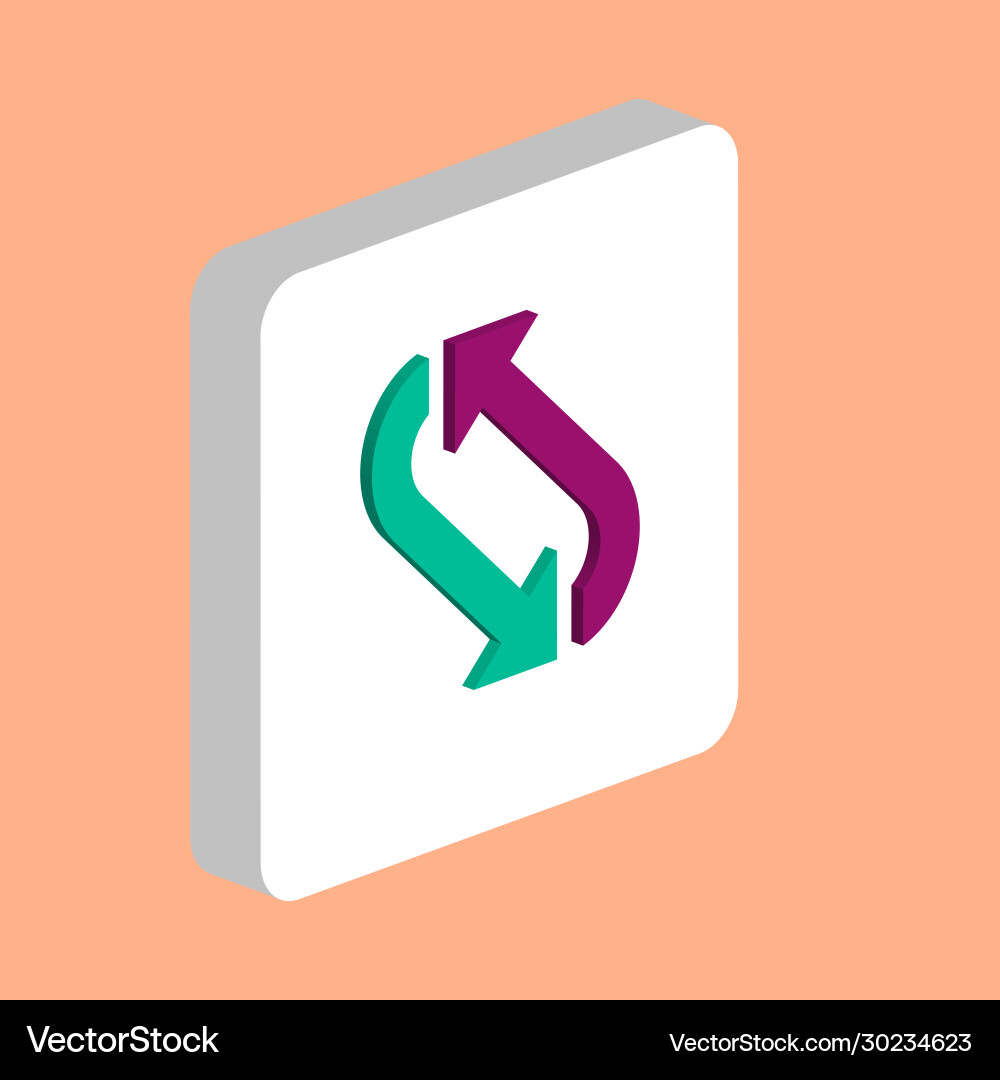 Rotation computer symbol Rotation computer symbol vector image