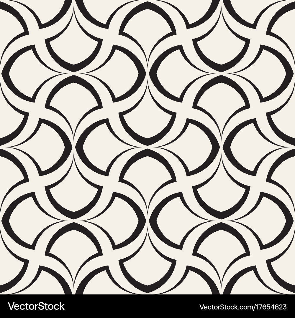 Seamless rounded lines pattern abstract Vector Image