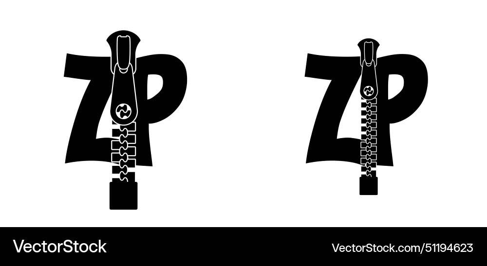 Zip-Datei Logo Kompression Dokumente Reißverschluss Zeichen Zip-Datei Logo Kompression Dokumente Reißverschluss Zeichen vektorbild