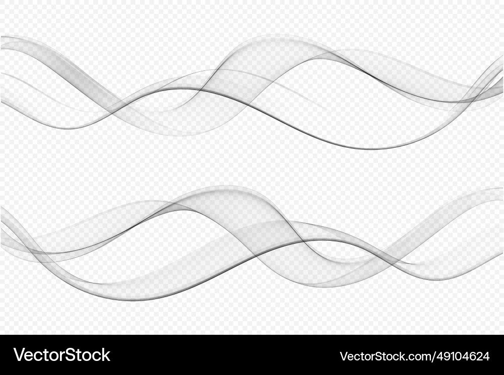 Abstract flow of gray transparent wave Abstract flow of gray transparent wave vector image