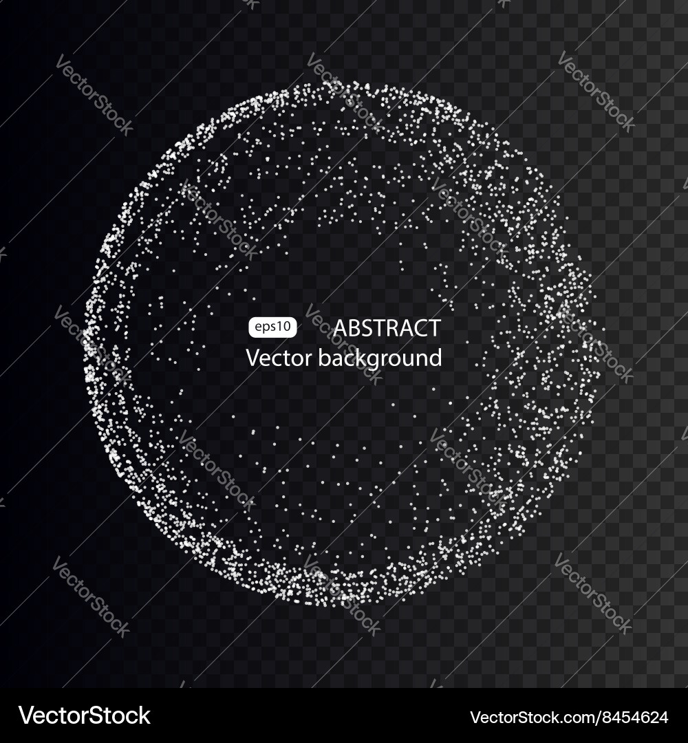 Dynamischer Mesh-Teilchenhintergrund Vektorbild